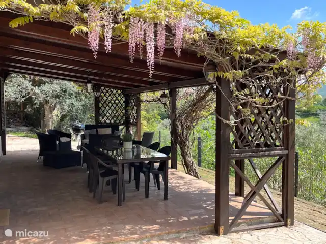 Casa Glicine | Italie, Le Latium, Castelnuovo di Farfa - maison de vacances Patio rez-de-chaussée