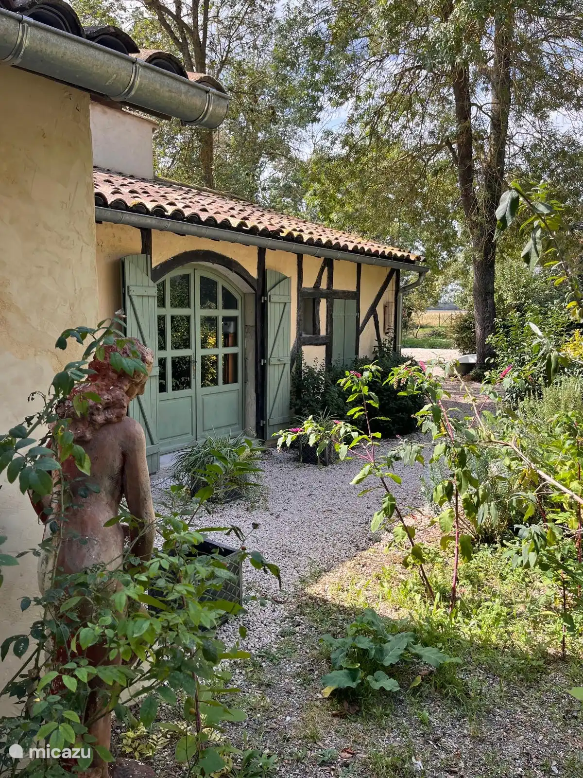 Sheltered but still views and wind.