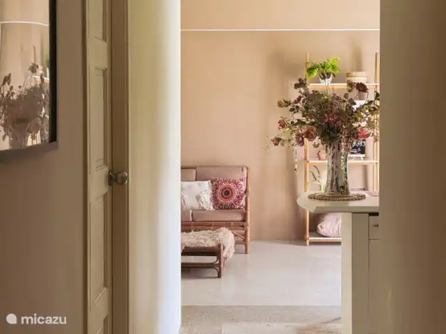 Séjour à Dushi | Curaçao, Curaçao-Centre, Willemstad - appartement Salon / cuisine depuis le hall