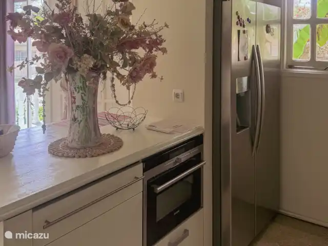 Séjour à Dushi | Curaçao, Curaçao-Centre, Willemstad - appartement Cuisine avec frigo américain