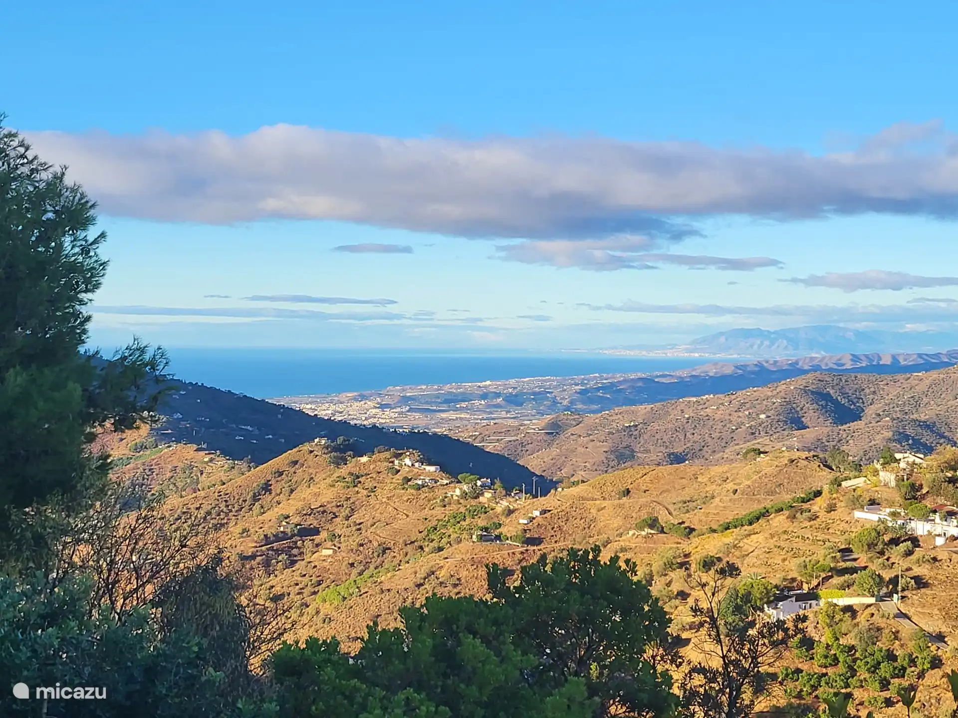 Vues sur la mer et parfois jusqu’au Maroc.
