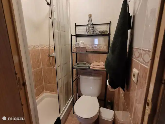 Finca Rustica  en España, Valencia, Jijona - finca Cuarto de baño en la planta superior con ducha y WC