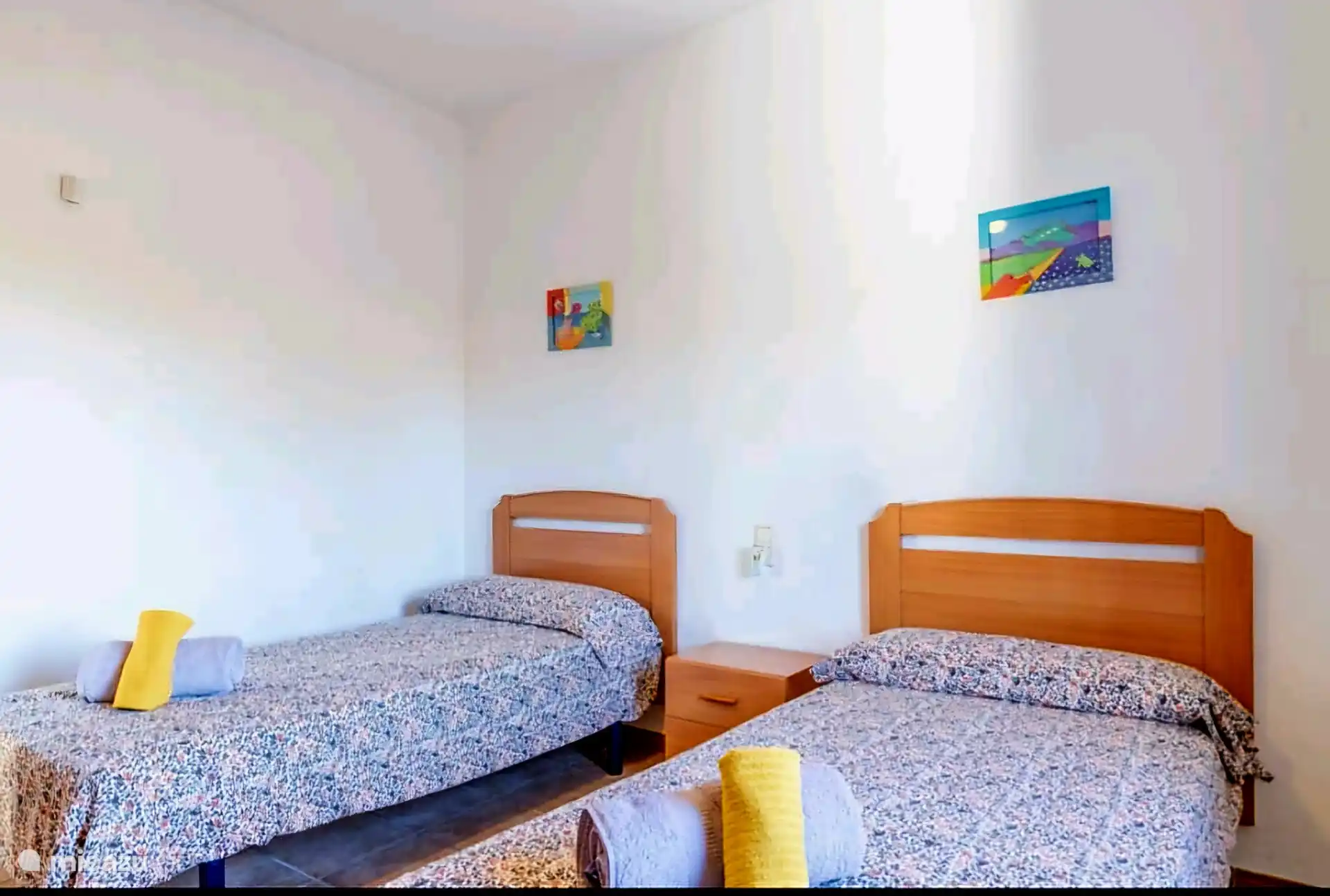 Habitación de cama individual 2 camas de 90