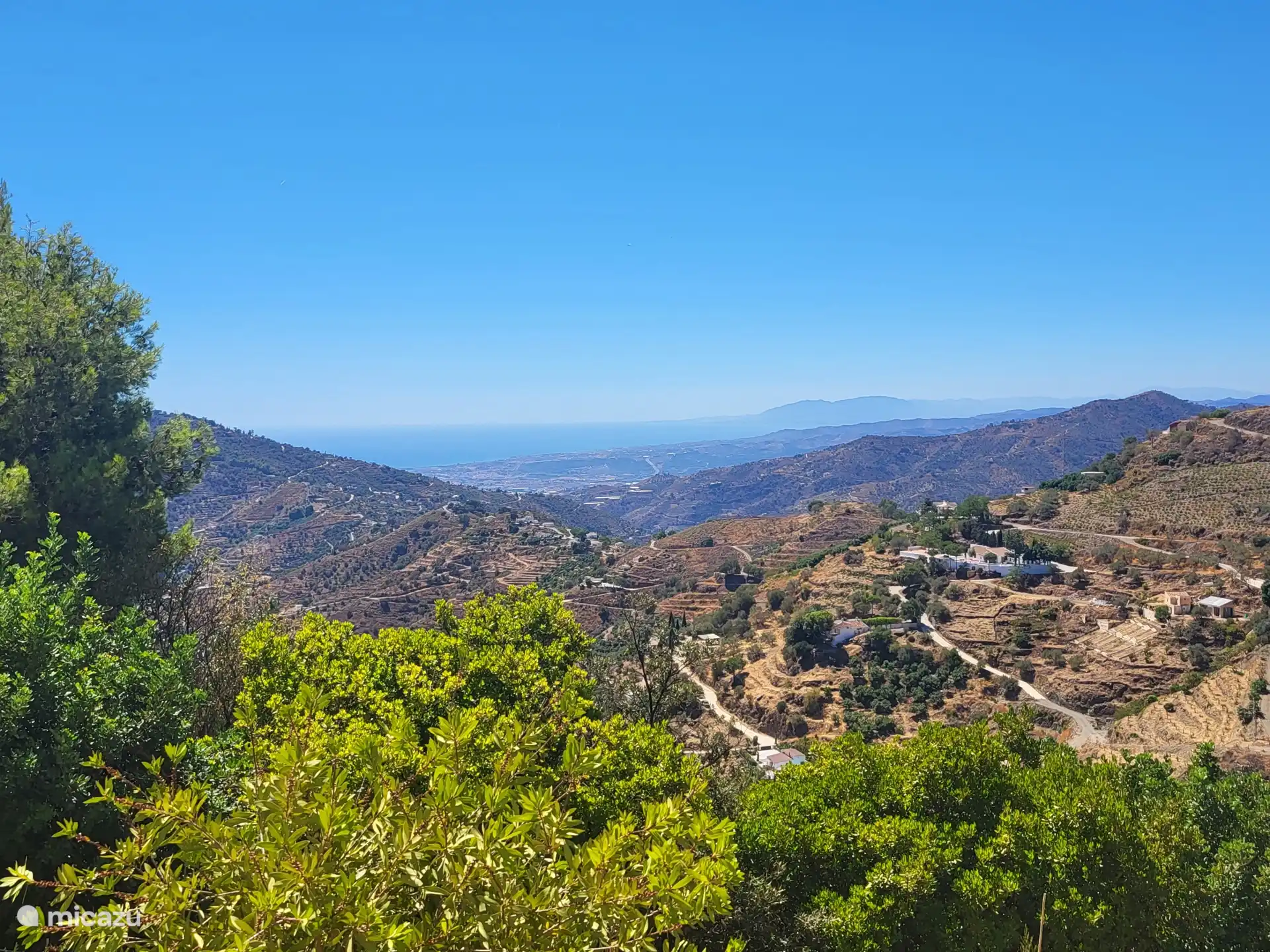 Vue sur la mer jusqu’au Maroc