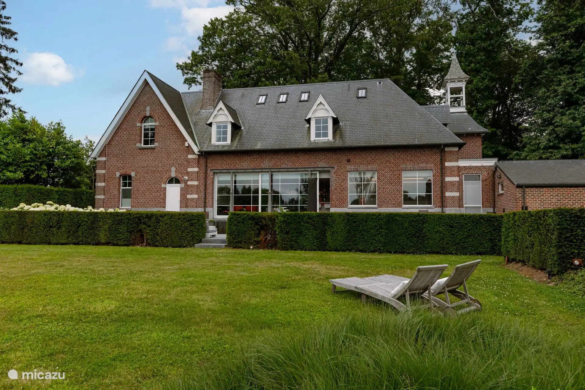 Rückfassade Villa Gentbos