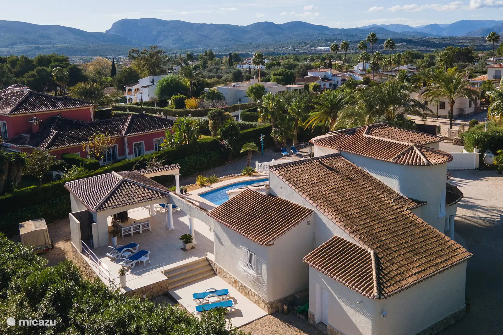 Rückseite der Villa