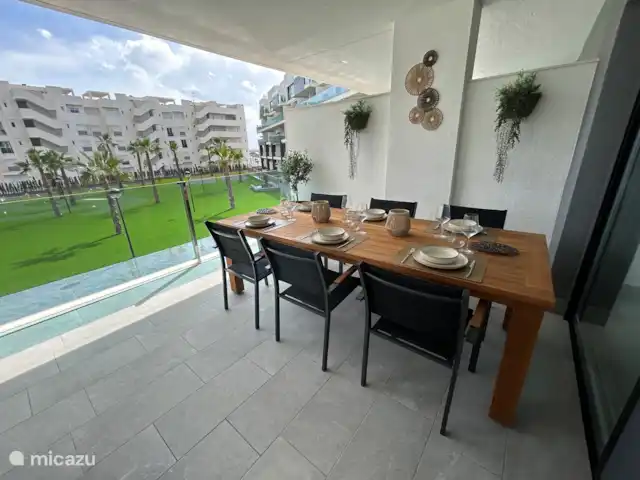 Casa Jera huren in Spanje, Costa Blanca, Guardamar del Segura - appartement Ruim terras met zicht op minigolf en petanquebaan