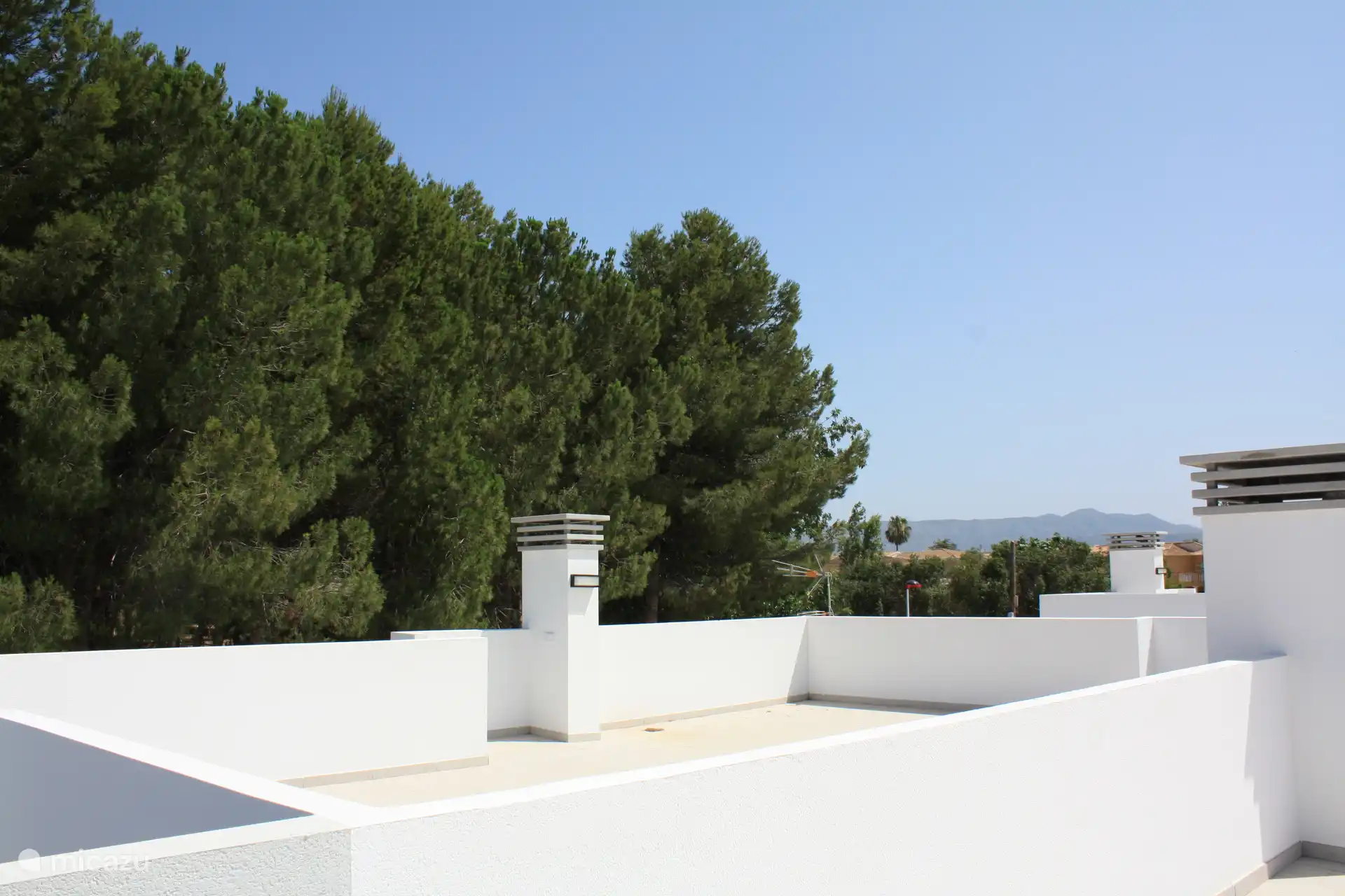 View from the roof terrace.