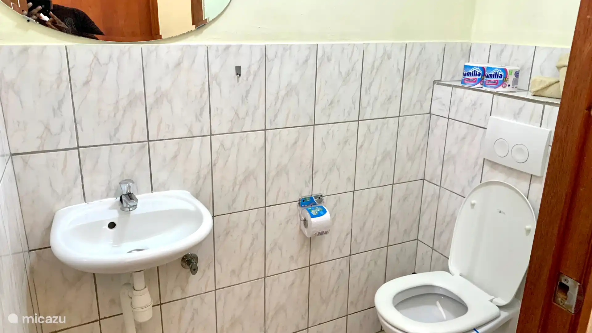 W.C with all necessities