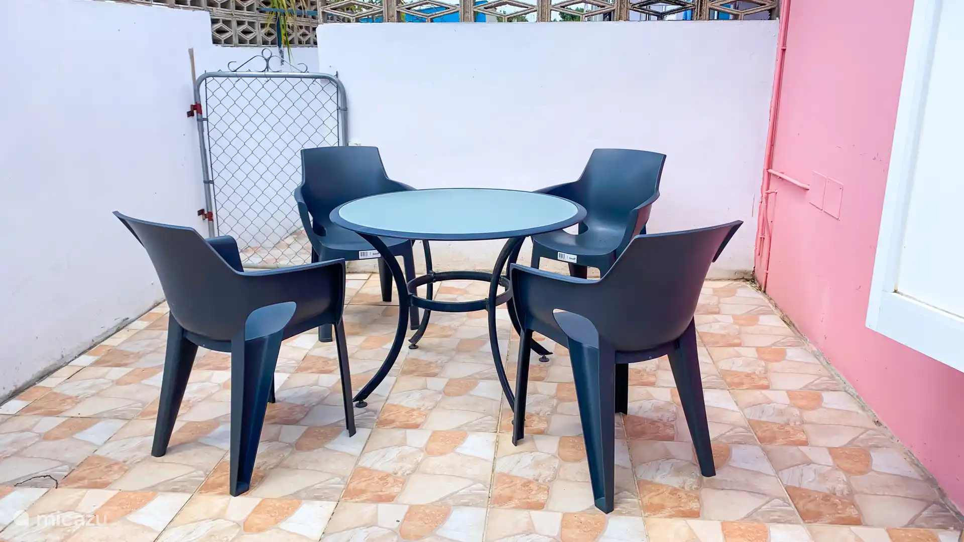 Terrace, with garden chair and garden table