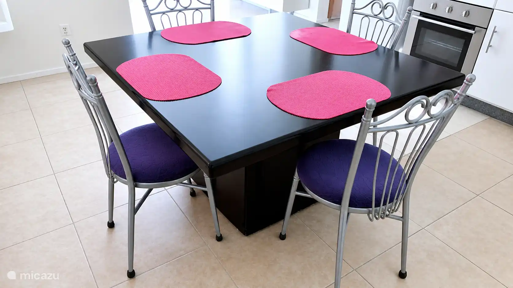 Dining area with a dining table and chairs