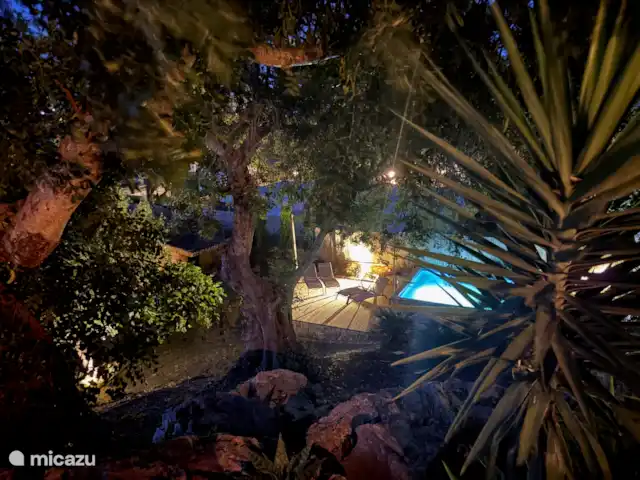 Casa de Paulo | Portugal, Algarve, Olhão - finca La piscine profonde avec des lumières la nuit
