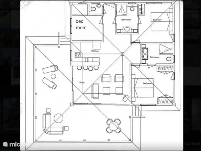 MeilleurBlueBayView Villa 13 | Curaçao, Curaçao-Centre, Blue Bay - villa Plan d’étage Villa 13