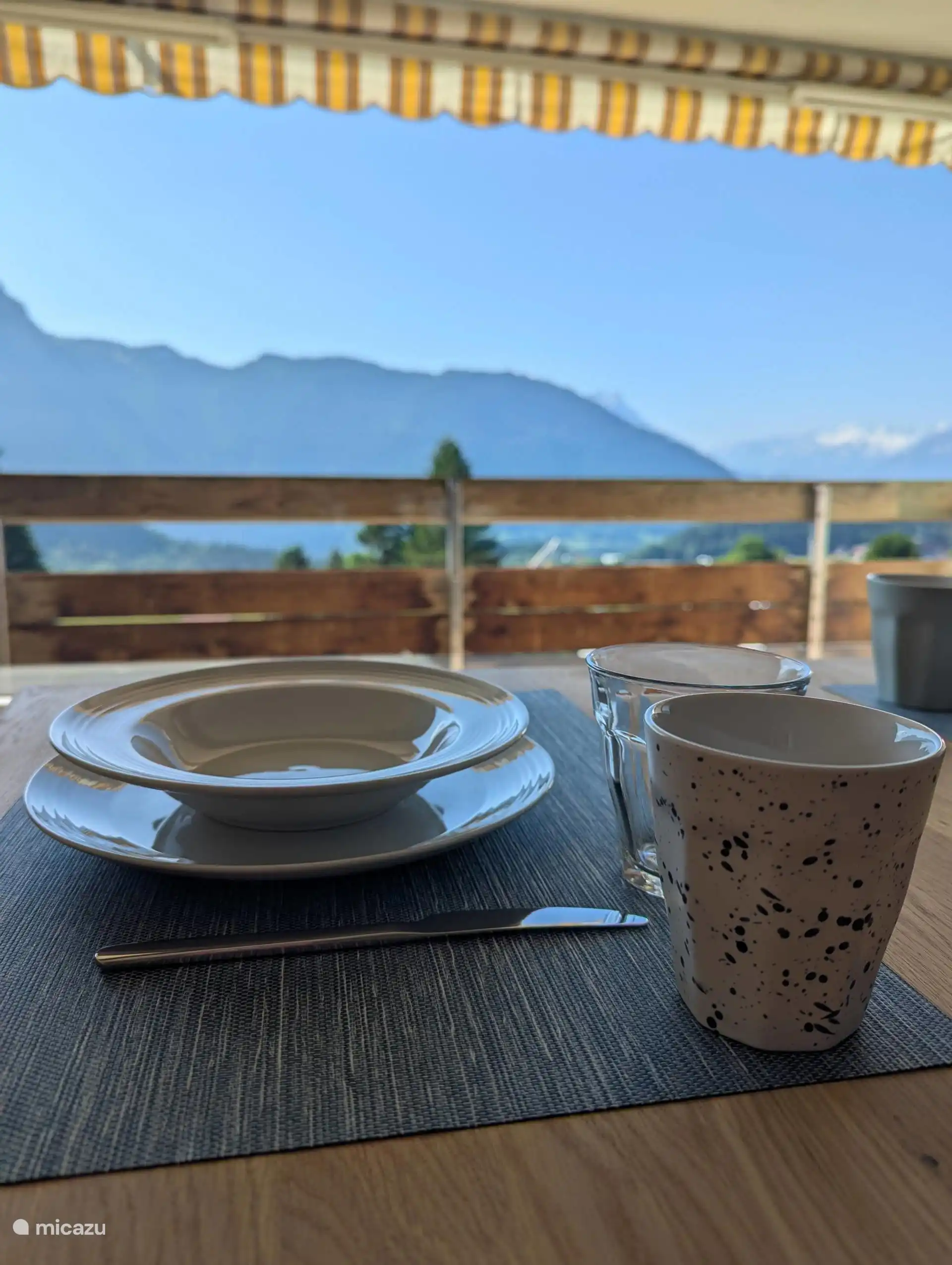 View from the dining area.