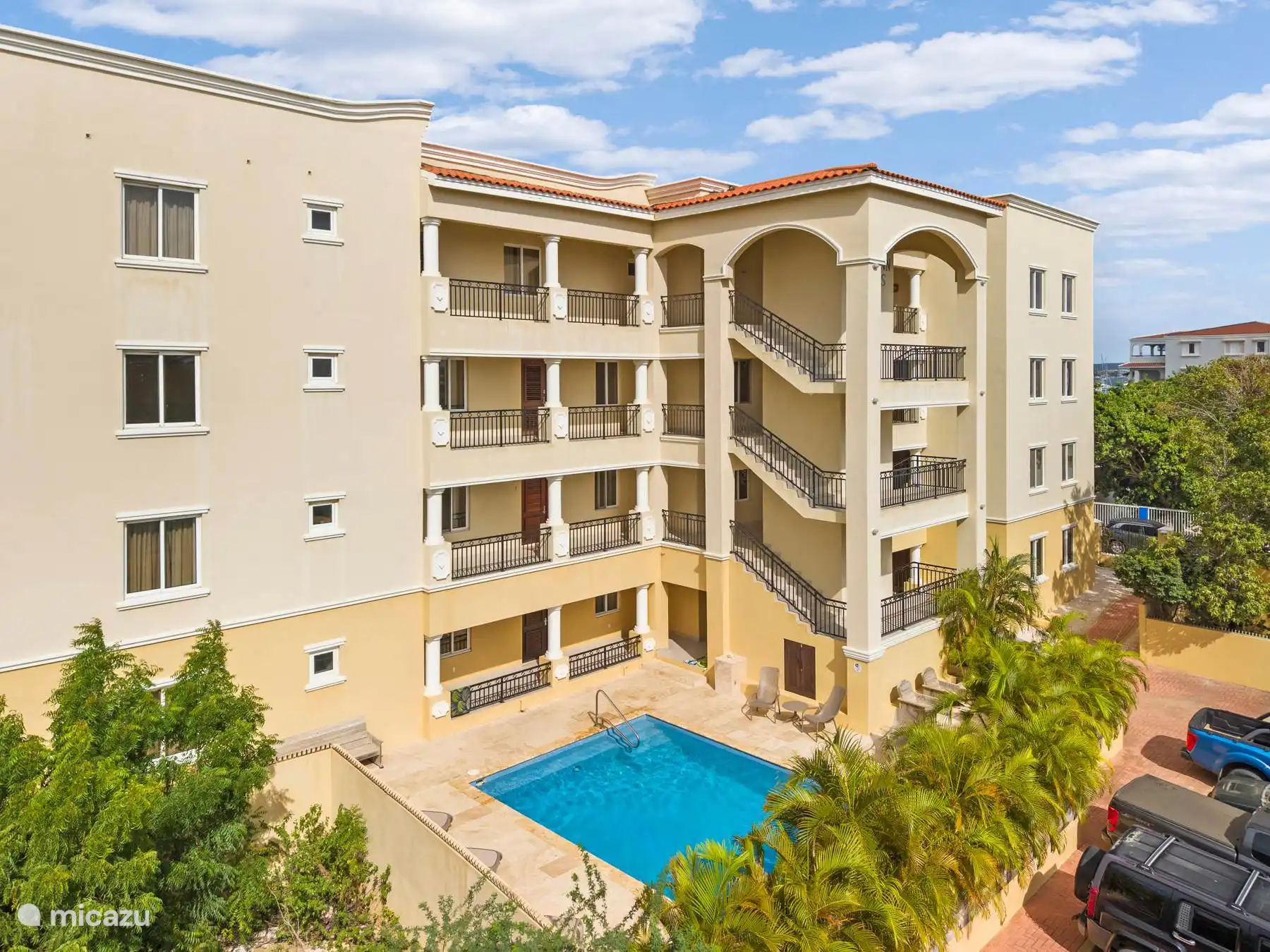 Overzicht appartementen complex Hausmann Follies