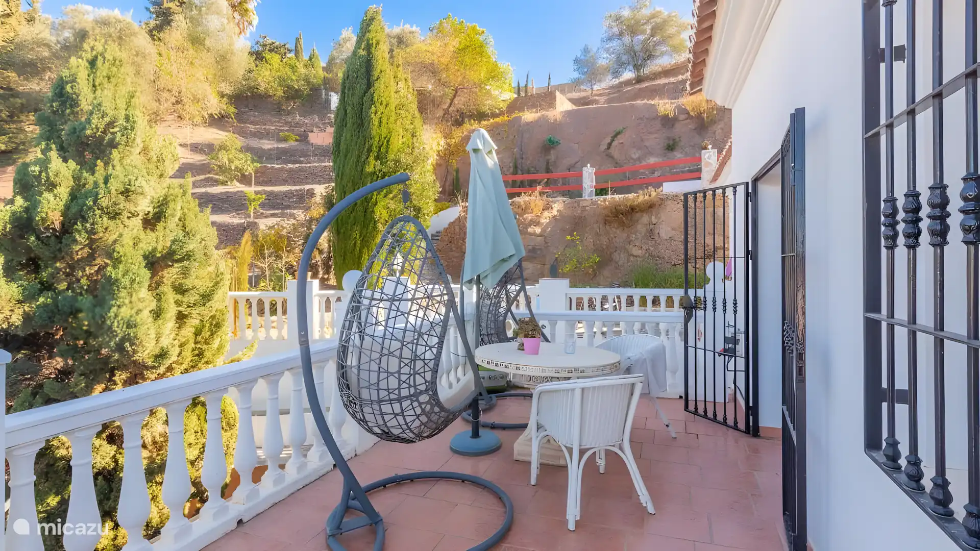 terrasse annex cuisine  pour le petit déjeuner