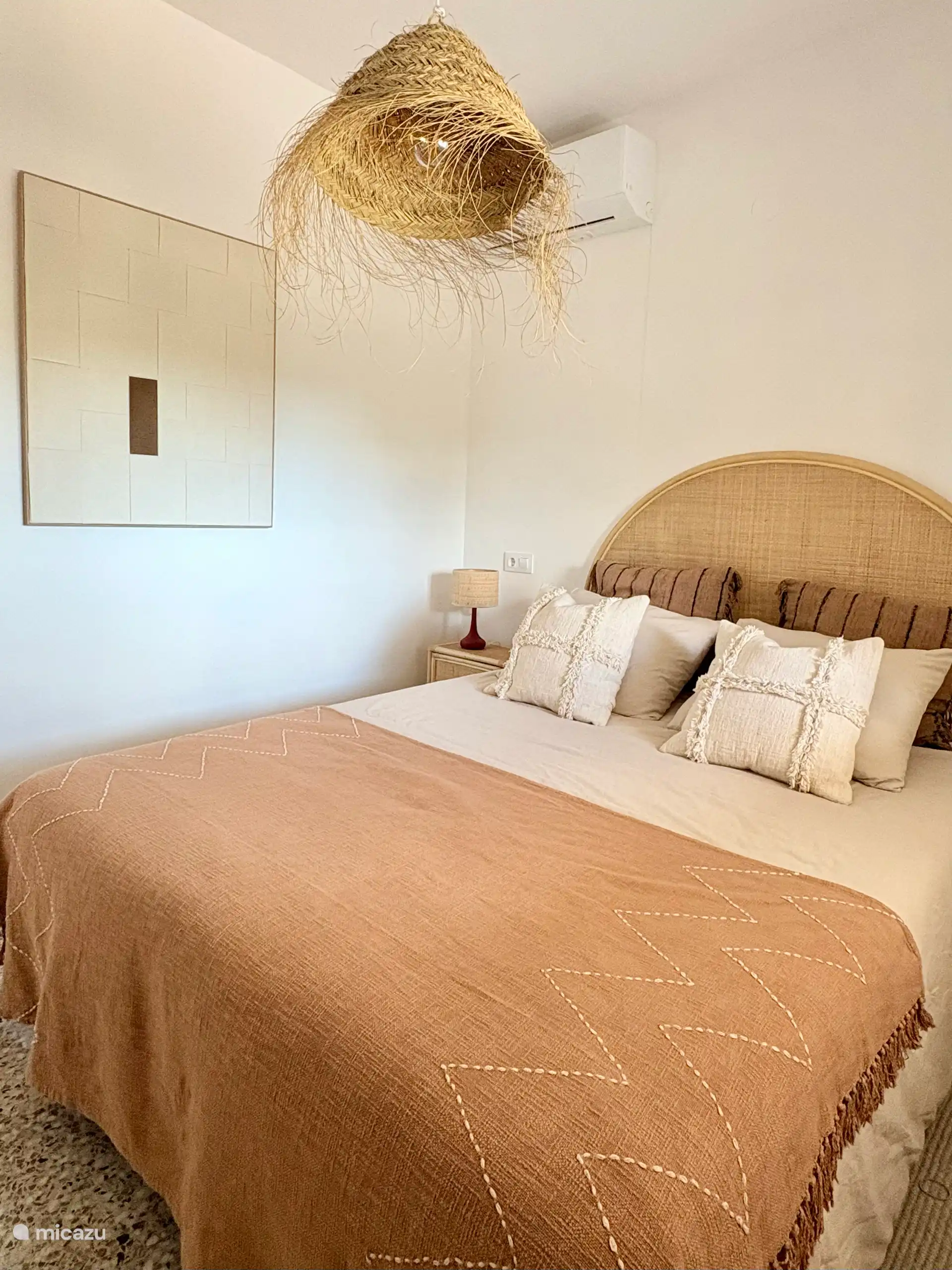 Slaapkamer met tweepersoonsbed