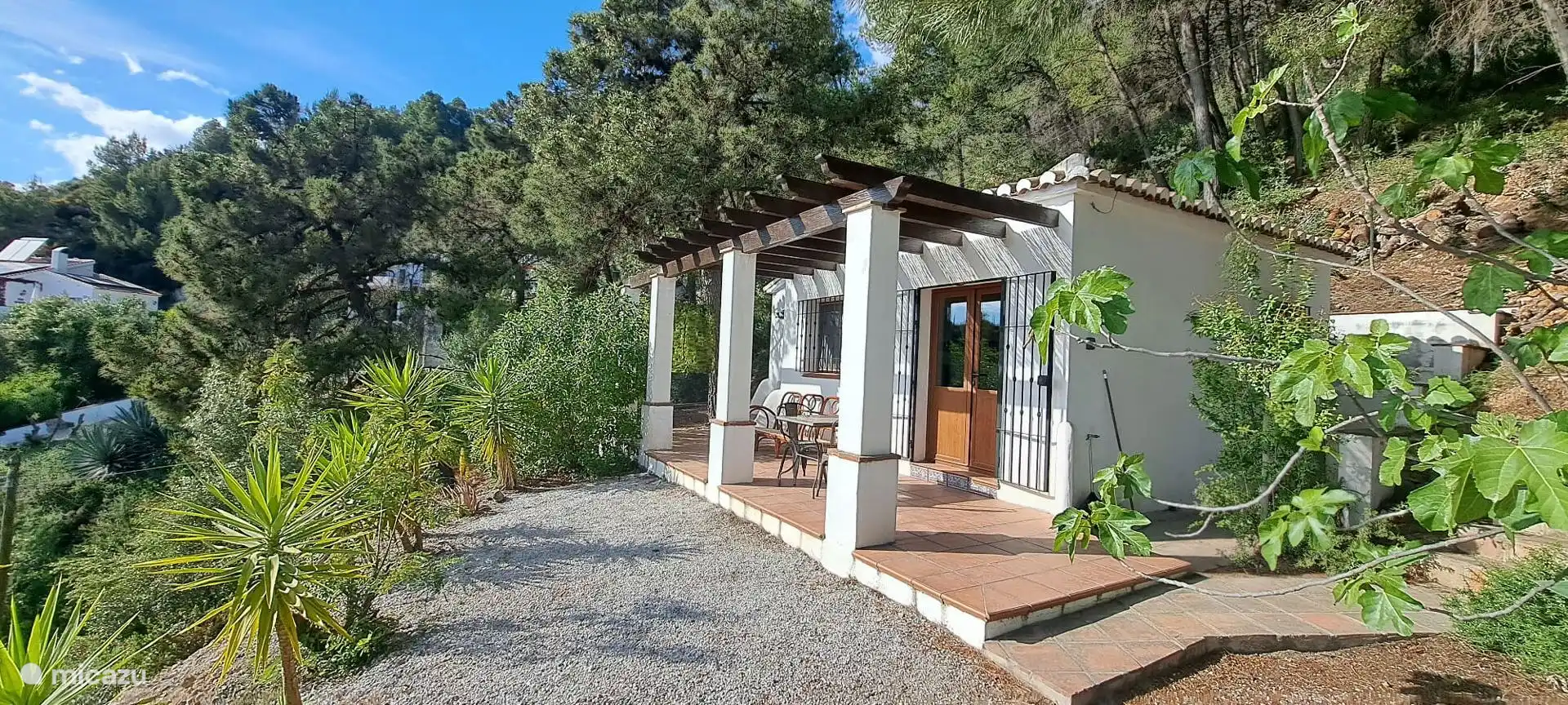 Extérieur de la casita avec de belles vues.