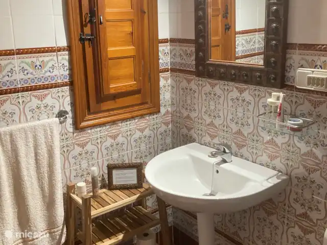 Casa La Serena et Casita del Toro  | Espagne, Andalousie, Cómpeta - maison de vacances Salle de bain 3 avec 
toilettes, douche et 
bain.