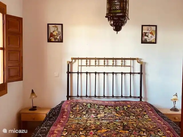 Casa La Serena et Casita del Toro  | Espagne, Andalousie, Cómpeta - maison de vacances Chambre de la Casita avec 2 lits simples (reliés entre eux)