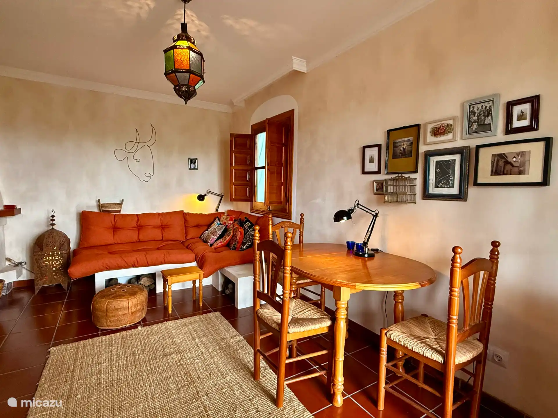 De woonkamer van de casita