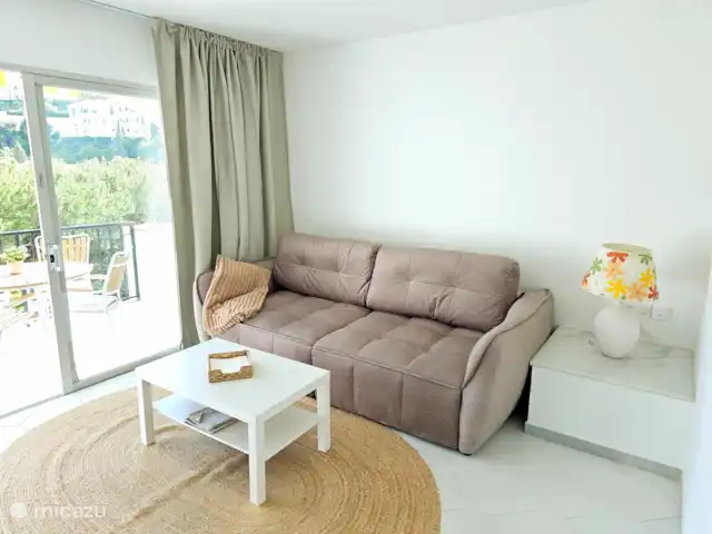 Miraflores Monte B en España, Costa del Sol, Mijas Costa - apartamento Salón, sofá cama 160x200