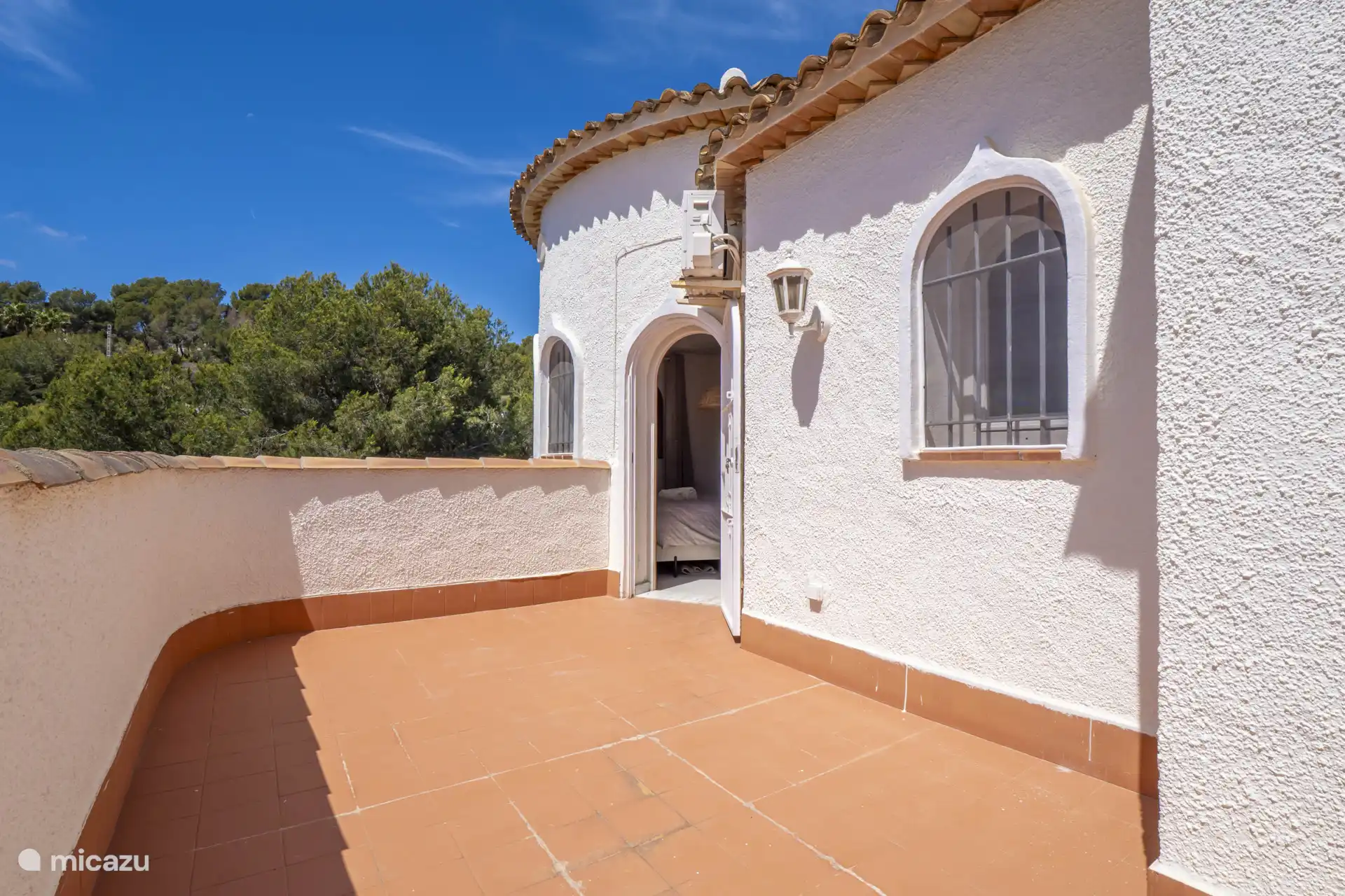 Camine directamente desde su dormitorio a la terraza. 