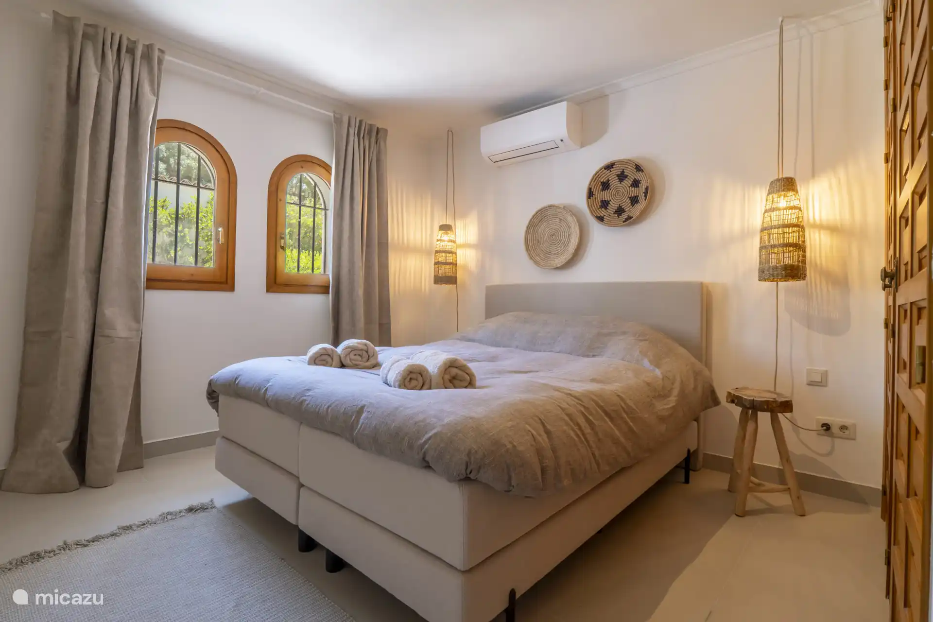 Aquí duermes como un bebé, listo para un nuevo día de vacaciones.