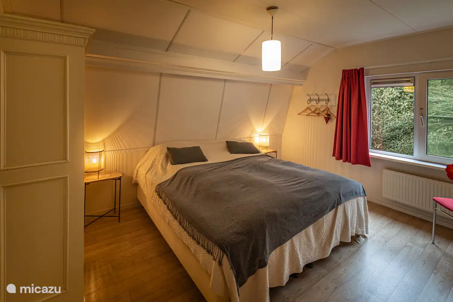 Schlafzimmer 1 mit 2 Einzel-Pullman-Betten.