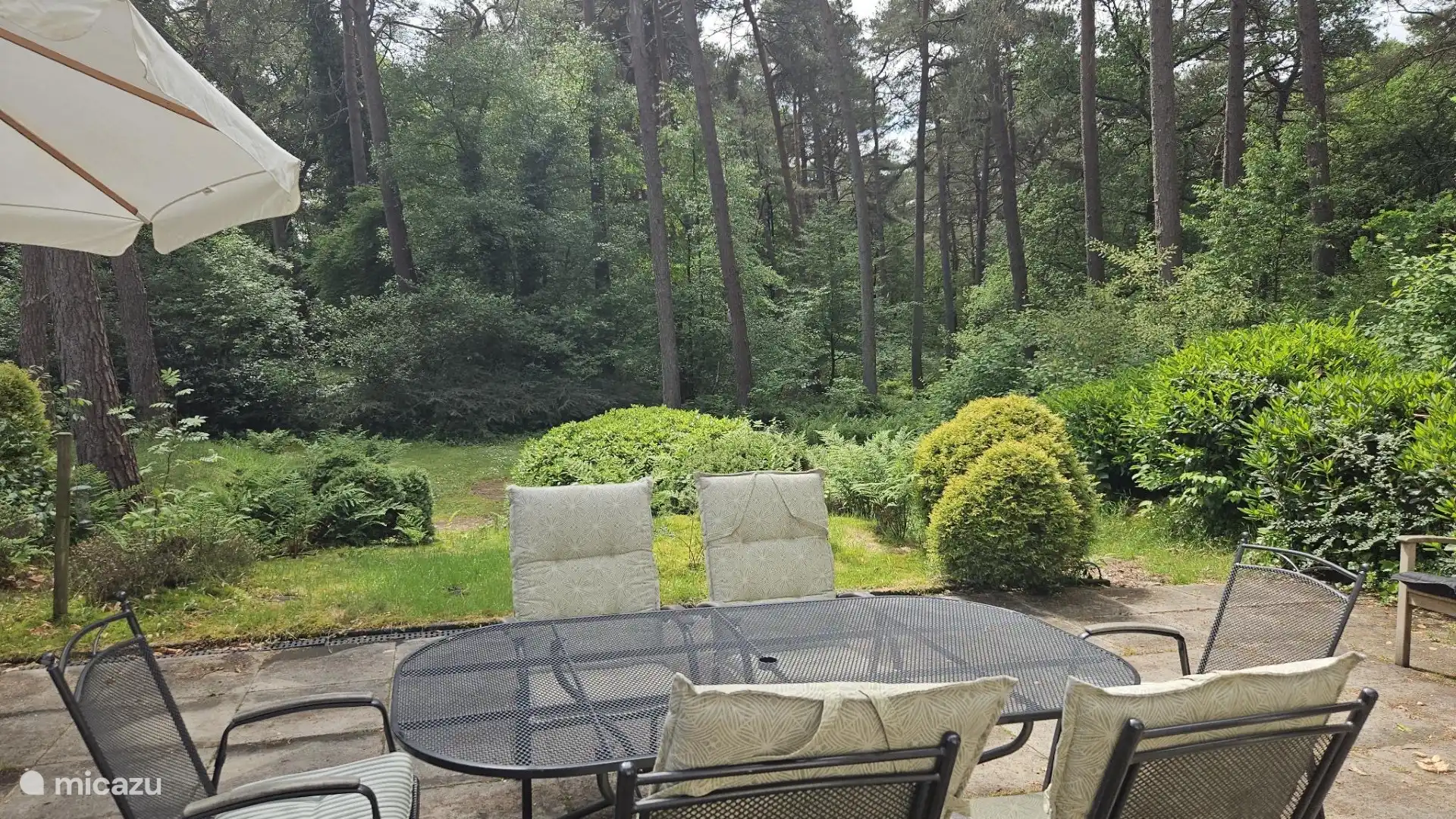 Terras met uitzicht op de achtertuin