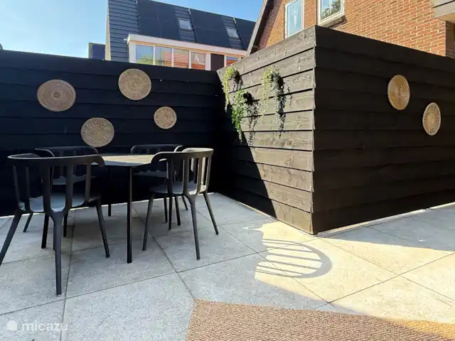 't Boschhuys | Pays-Bas, Hollande du Nord, Bergen - tiny house Terrasse avec mobilier de jardin