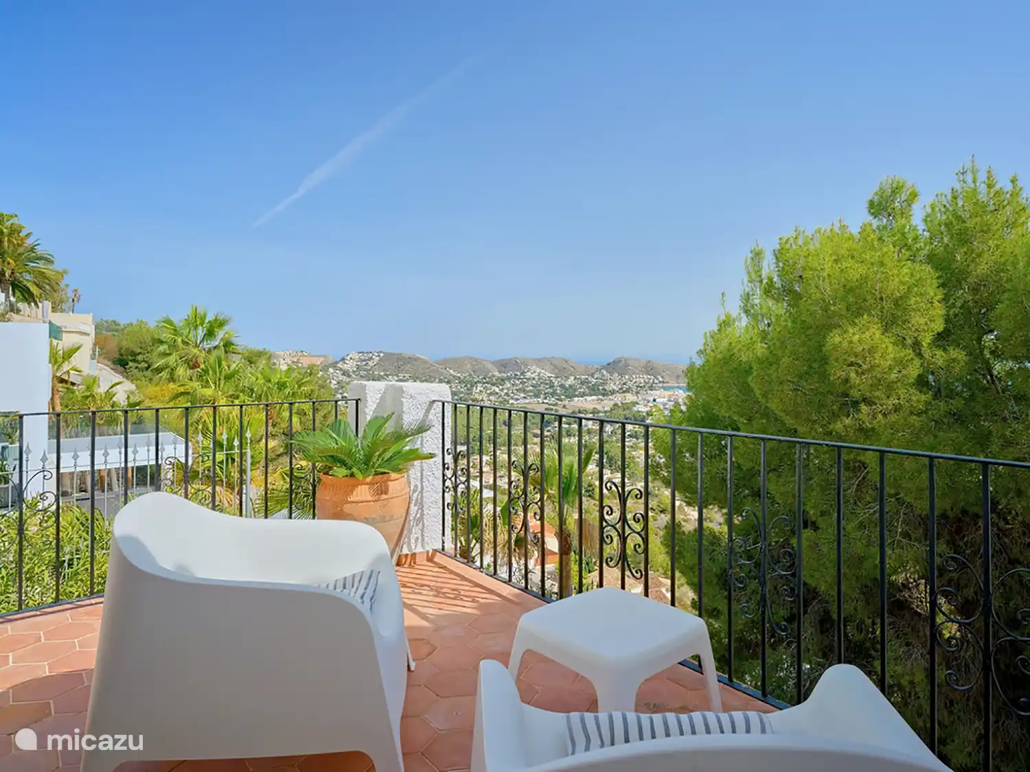 Casa la Gaviota - Terrasse im Hauptschlafzimmer. 