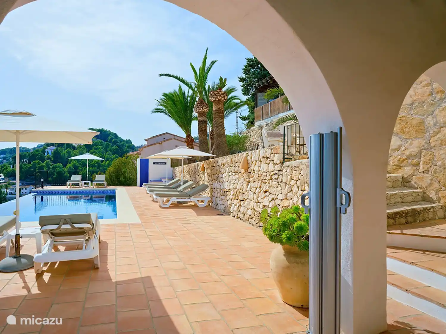 Casa la Gaviota - Überdachte Terrasse. 