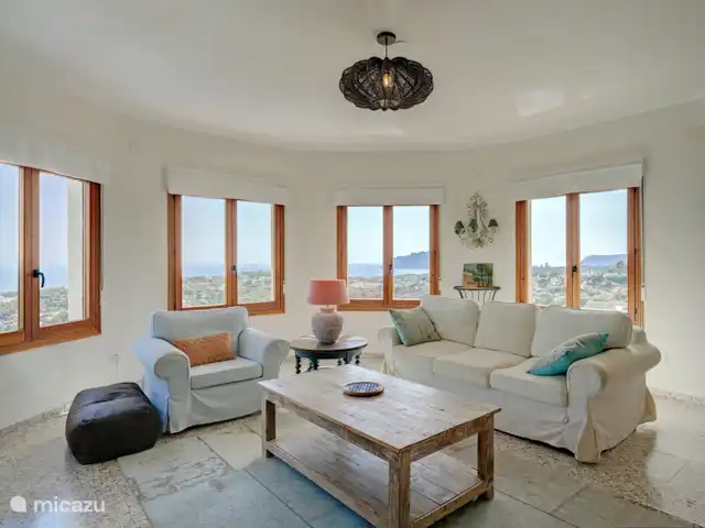 Casa la Gaviota | Espagne, Costa Blanca, Teulada - villa Casa la Gaviota - Espace de vie avec vue à 180 degrés.