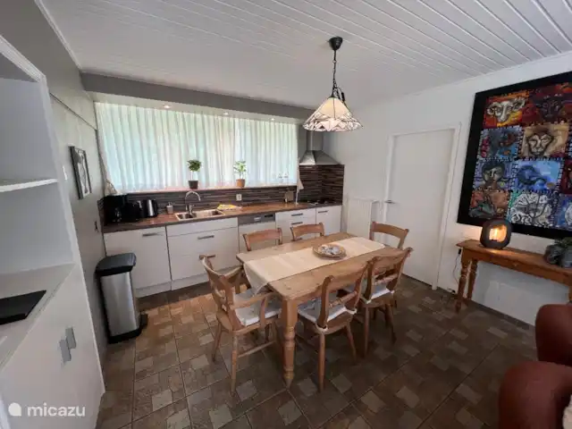 Location de Vacances Pays-Bas, Limbourg, Stramproy, maison de vacances - Fleur d’oie Salle à manger et cuisine
