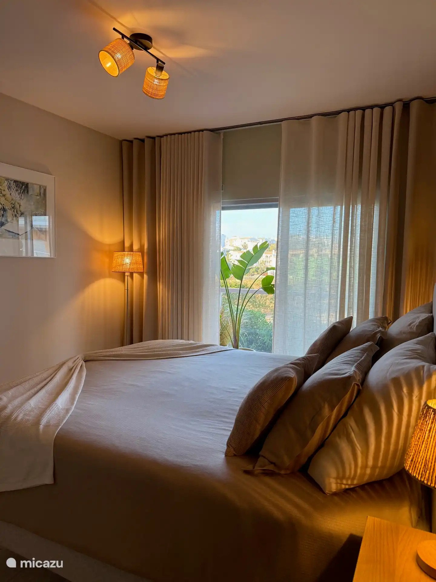 Grünes Schlafzimmer