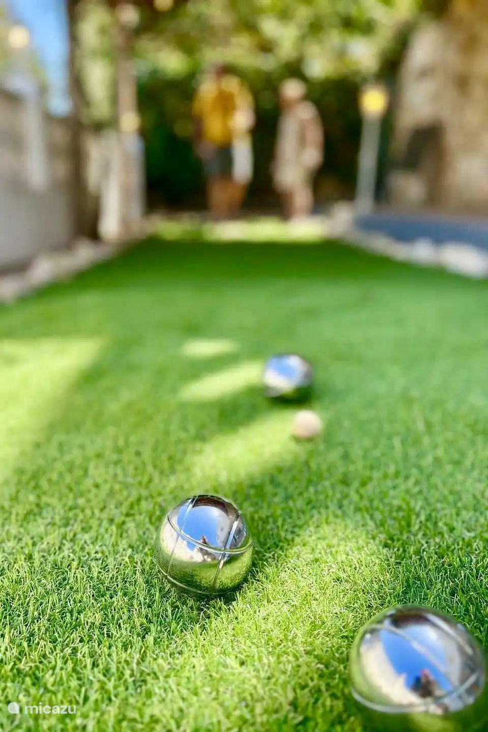 Die Villa Studio 44 in Benissa verfügt über einen schönen Bouleplatz oder Bouleplatz im Garten.