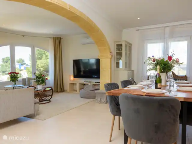 Villa Vera | Espagne, Costa Blanca, Jávea - villa Salle à manger et salon à l’étage
