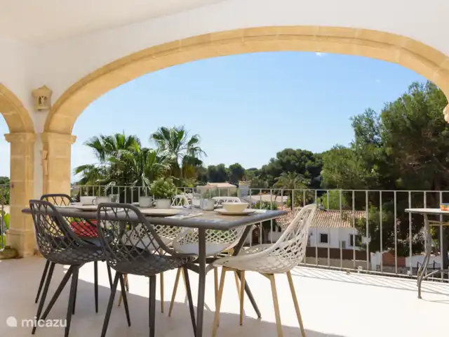 Villa Vera | Espagne, Costa Blanca, Jávea - villa Salle à manger sur le balcon