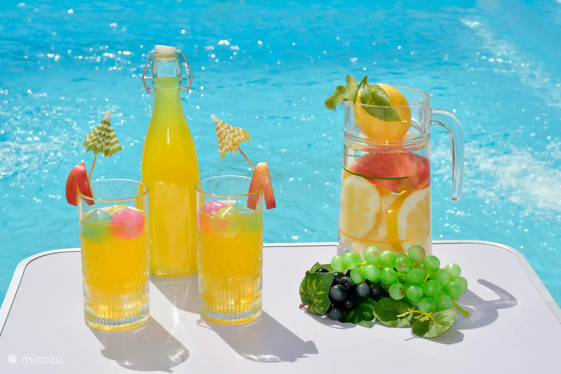 Ob Coctails oder Moctails, alles schmeckt lecker, wenn man es draußen genießen kann. 