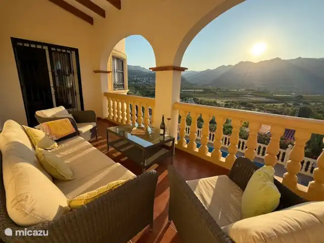 Villa 10p Orba Pool & Great Views! huren in Spanje, Costa Blanca, Orba - villa Balkon met panaromisch uitzicht én zondsondergang