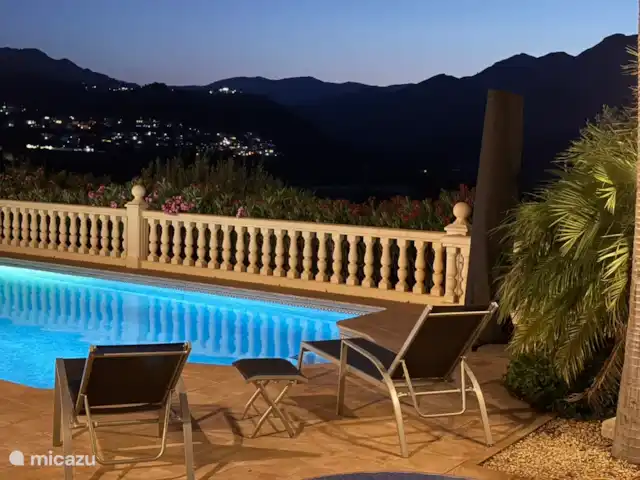 Villa 10p Orba Pool & Great Views! huren in Spanje, Costa Blanca, Orba - villa Zwembad bij nacht