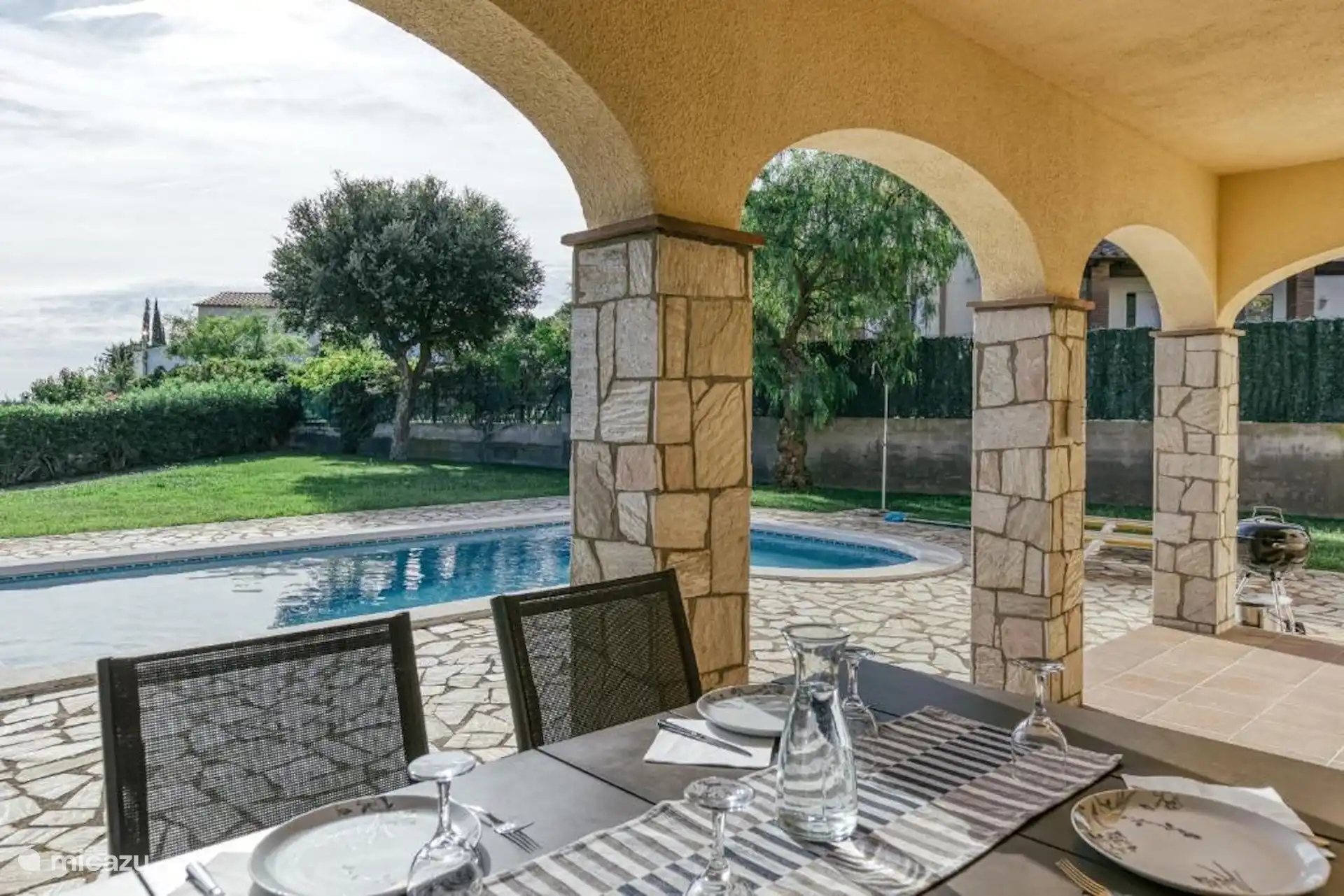 Blick von der Terrasse (Erdgeschoss)