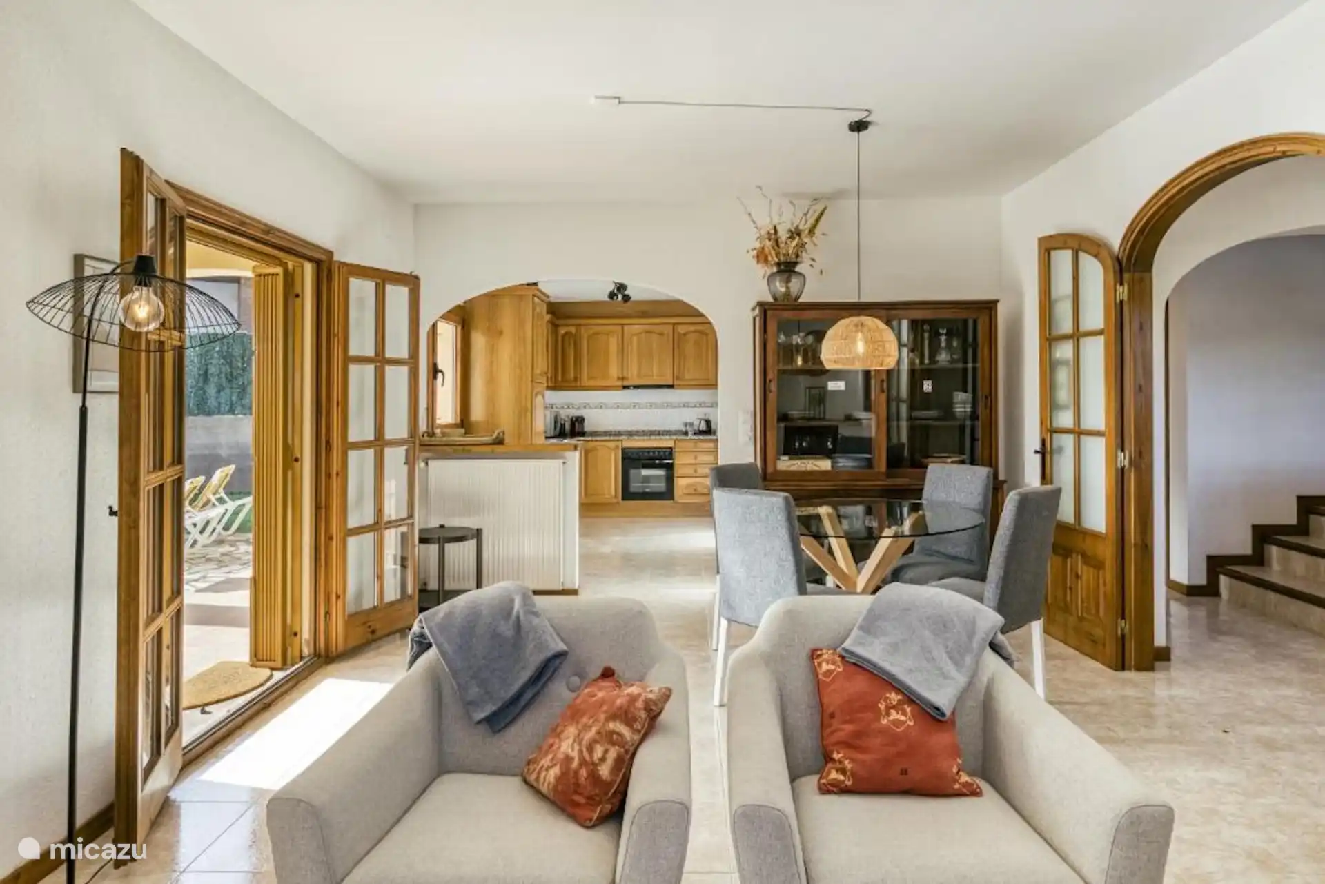 Wohnzimmer + Küche - Erdgeschoss