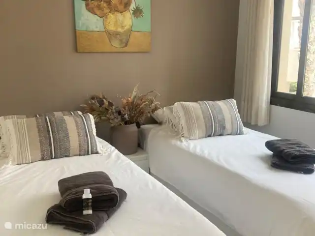 Location de Vacances Espagne, Costa Cálida, San Javier, penthouse - Penthouse Pentaguila  Deuxième chambre, équipée de deux lits simples de 90x200.