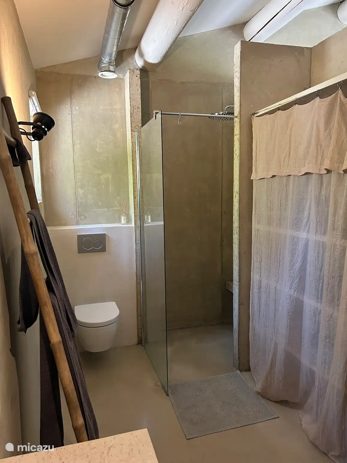 Shower room with toilet of the house