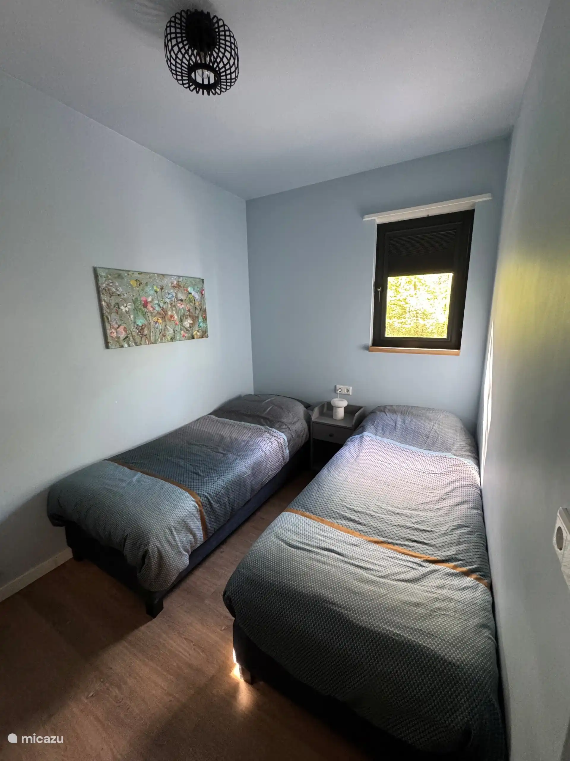 Blauwe kamer 2 bedden