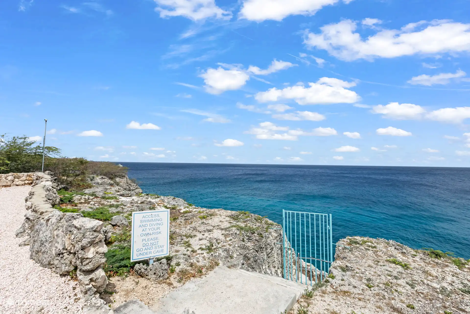 Enjoy the refreshing water with a breathtaking view of the sea.