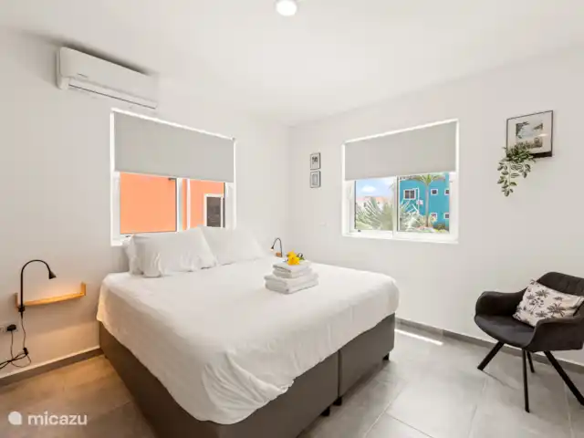 Bon Azul 5A en Curazao, Bandabou (oeste), Westpunt - casa vacacional Cama doble en habitación luminosa y tranquila.  Listo para una estancia relajante.