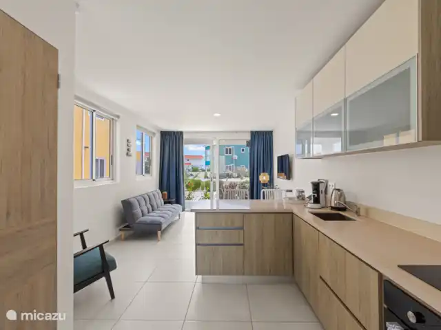 Punta Azul Ocean Resort 6B | Curaçao, Banda Abou (ouest), Westpunt - maison de vacances Cuisine équipée élégante avec tous les appareils nécessaires - idéale pour cuisiner confortablement pendant votre séjour.